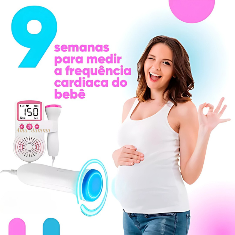 Monitor Doppler Fetal Portátil Para Gestante - Ama Mamma