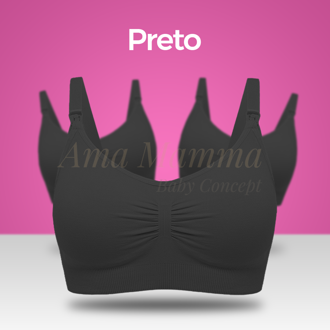 KIT Sutiã de Amamentação Sem Costura | Compre 2 Leve 3 - Ama Mamma