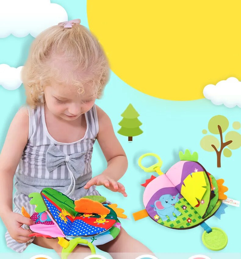 Livro de Pano Sensorial para Bebê - Ama Mamma