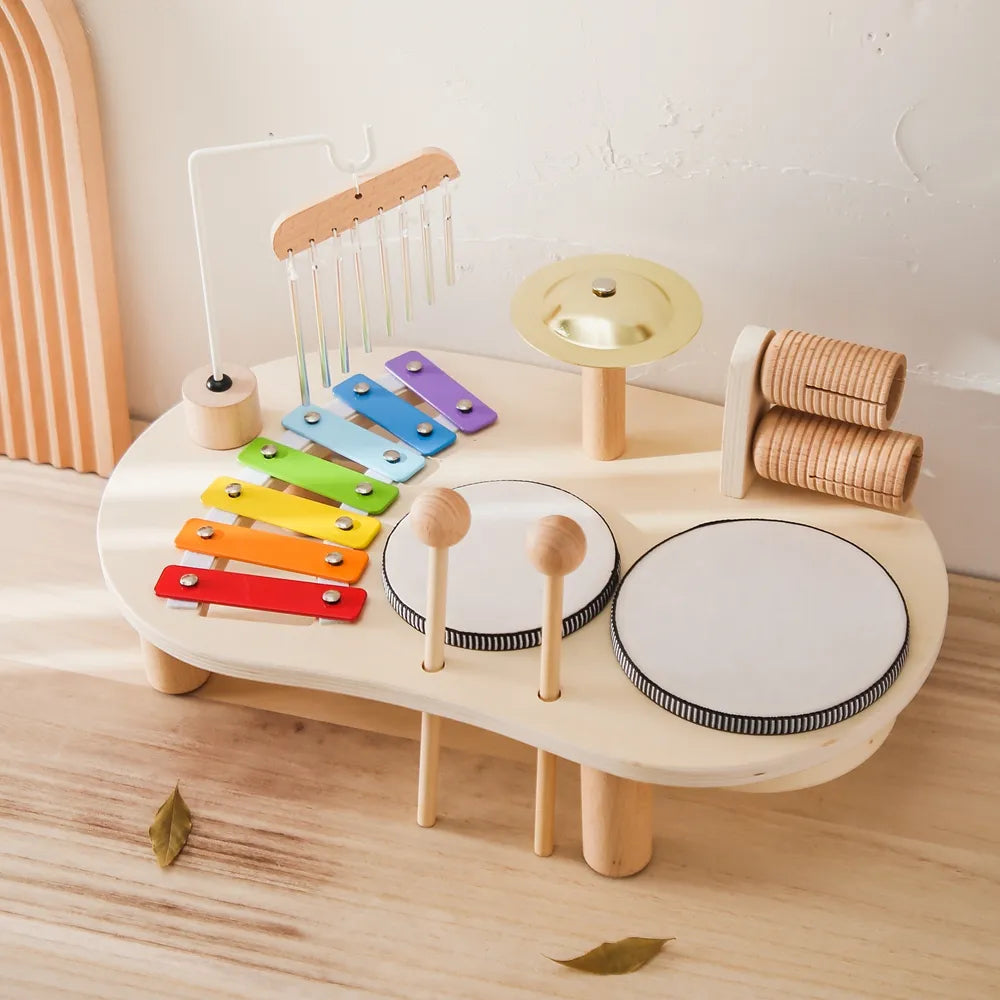 Instrumento Musical Infantil Montessori - Bateria - Ama Mamma