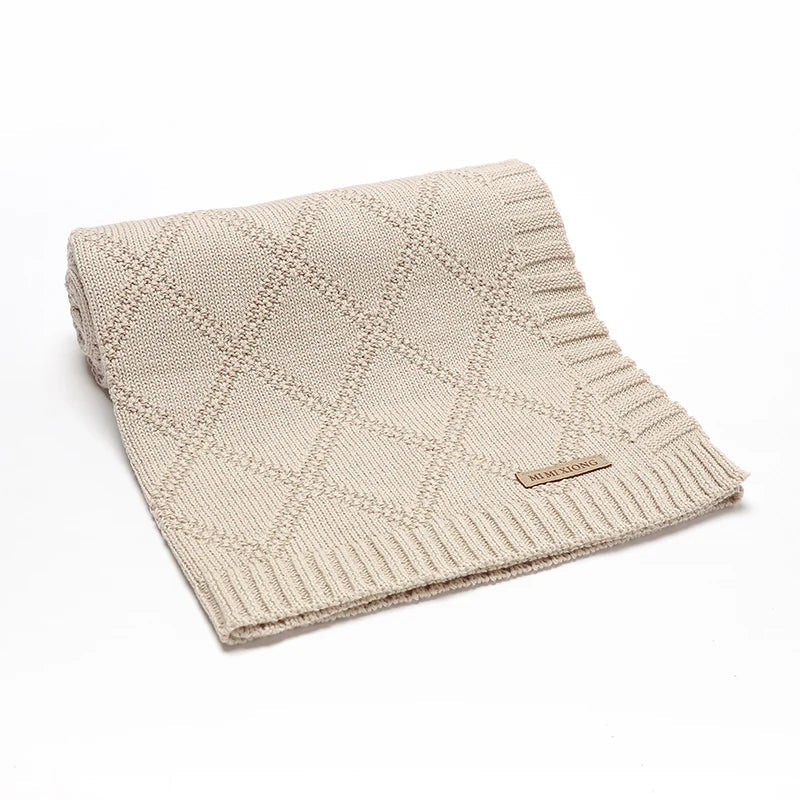 Manta Tricotada Louise Cobertor Recém-Nascido - Ama Mamma