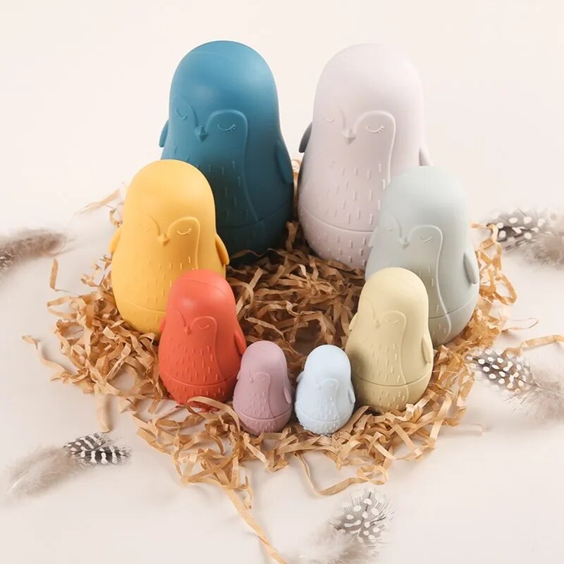 Brinquedo Infantil de Encaixe de Silicone - Ama Mamma