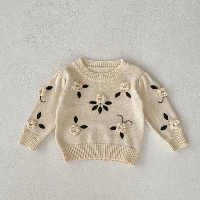 Blusa Tricot com Bordado Floral Ama Mamma - Ama Mamma