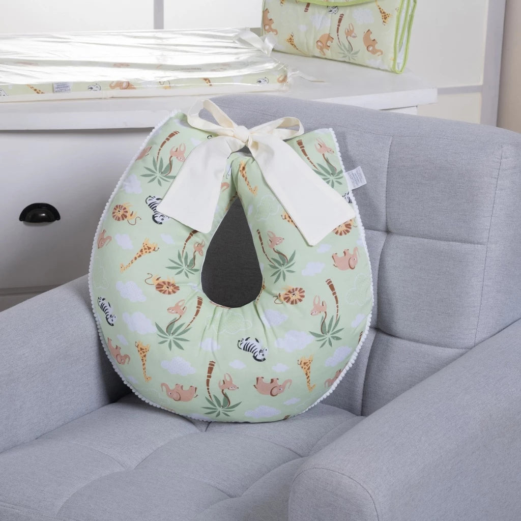 Almofada de Amamentação com Laço 100% Algodão com Zíper - Ama Mamma