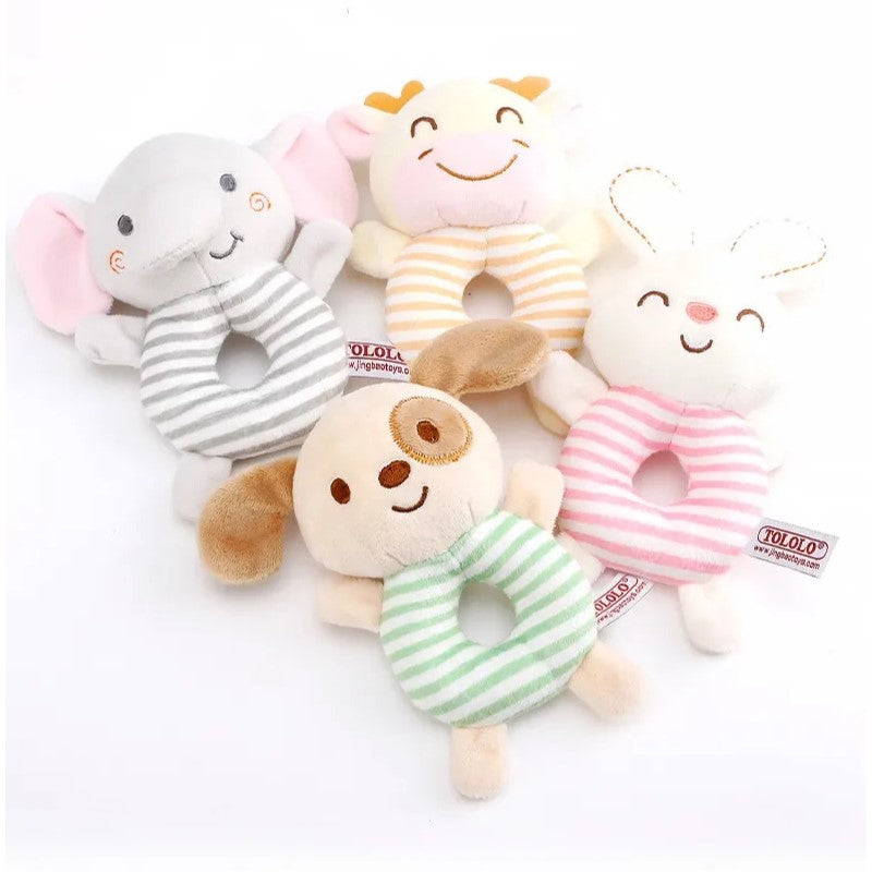 Chocalho de Pelúcia para Bebê Bichinhos - Ama Mamma