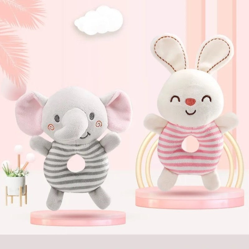 Chocalho de Pelúcia para Bebê Bichinhos - Ama Mamma