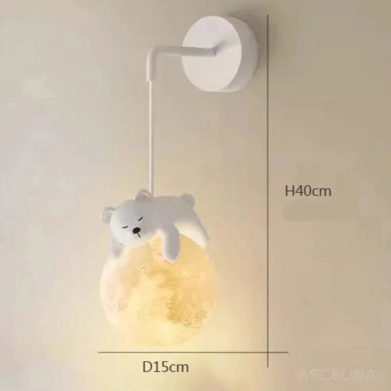 Luminária Encantada de Parede em Forma de Lua Ama Mamma - Ama Mamma