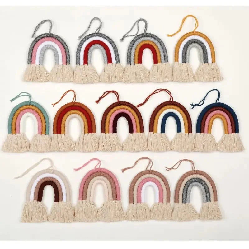 Decoração Boho Arco-Íris de Macramê Ama Mamma - Ama Mamma