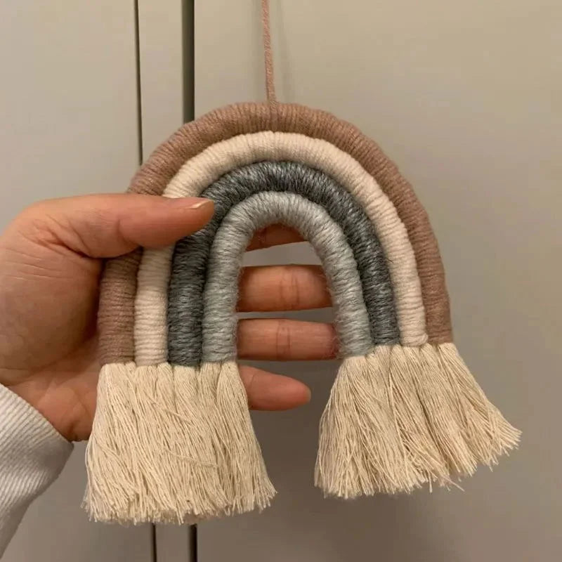 Decoração Boho Arco-Íris de Macramê Ama Mamma - Ama Mamma