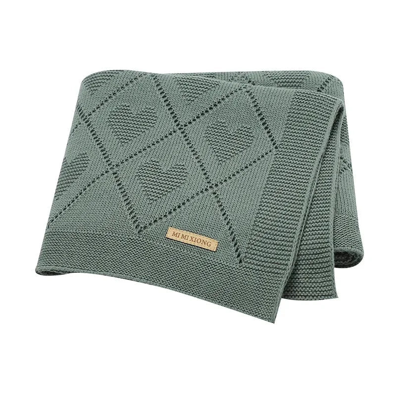 Cobertor Tricot Charmoso Heart Ama Mamma - Ama Mamma