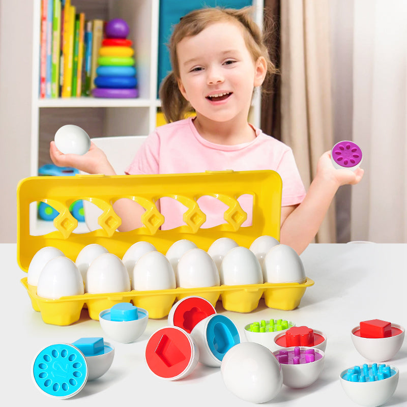 Ovos de Encaixar Divertidos Brinquedo Educativo - Ama Mamma