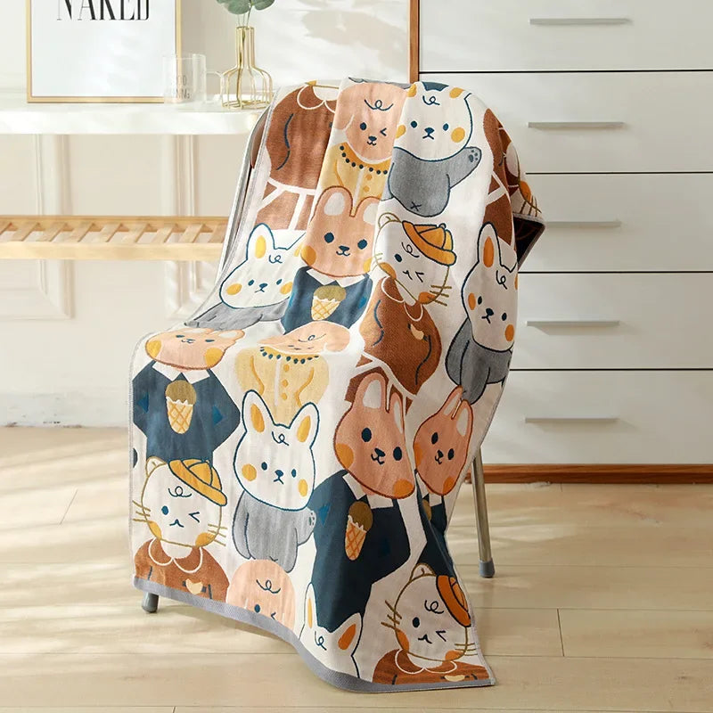 Toalha Jacquard de Algodão com Camadas Extras para Conforto Ama Mamma - Ama Mamma