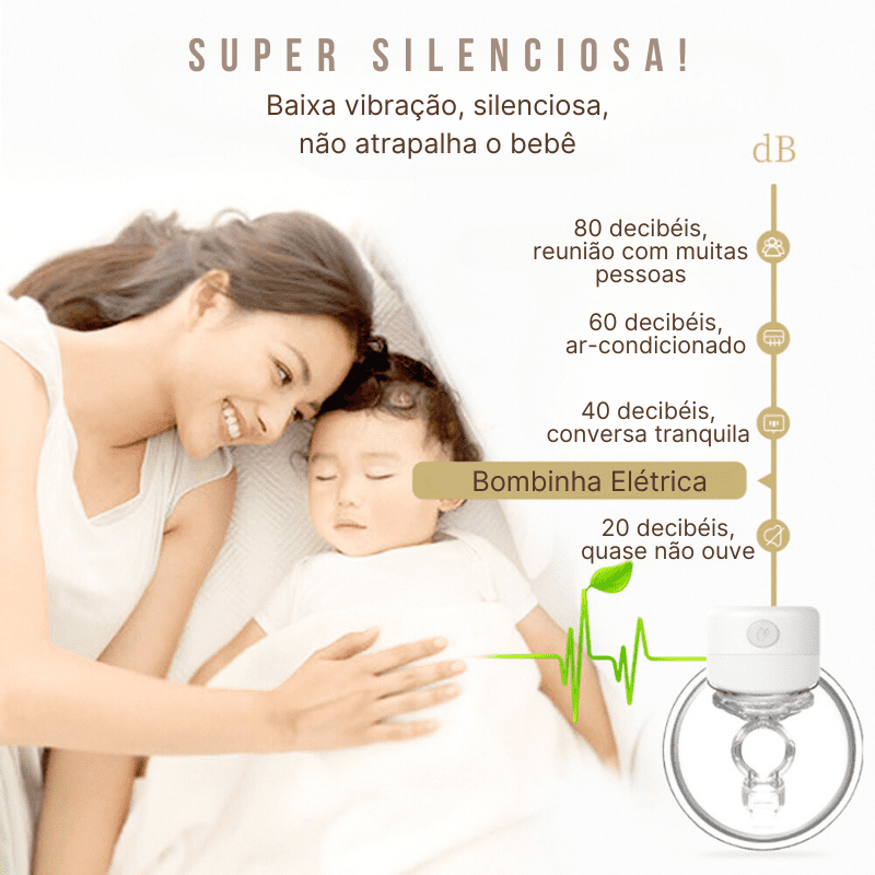 Bombinha de Tirar Leite Elétrica Mãos Livres | Sacos Armazenamento Leite - Ama Mamma