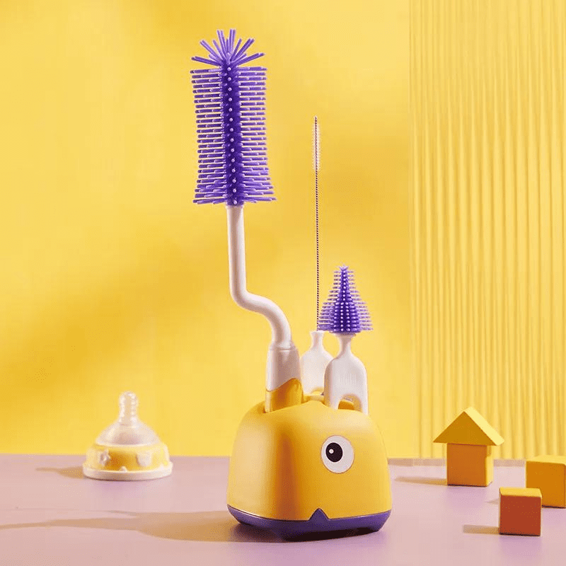 Escova de Mamadeira em Silicone | Kit 4 Peças - Ama Mamma