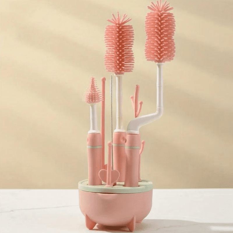 Escova de Mamadeira em Silicone | Kit 6 em 1 - Ama Mamma