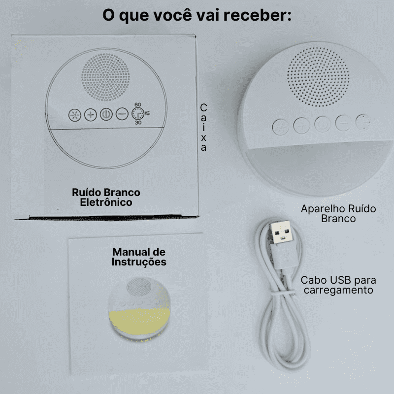 Ruído Branco Eletrônico Calm Baby - Ama Mamma