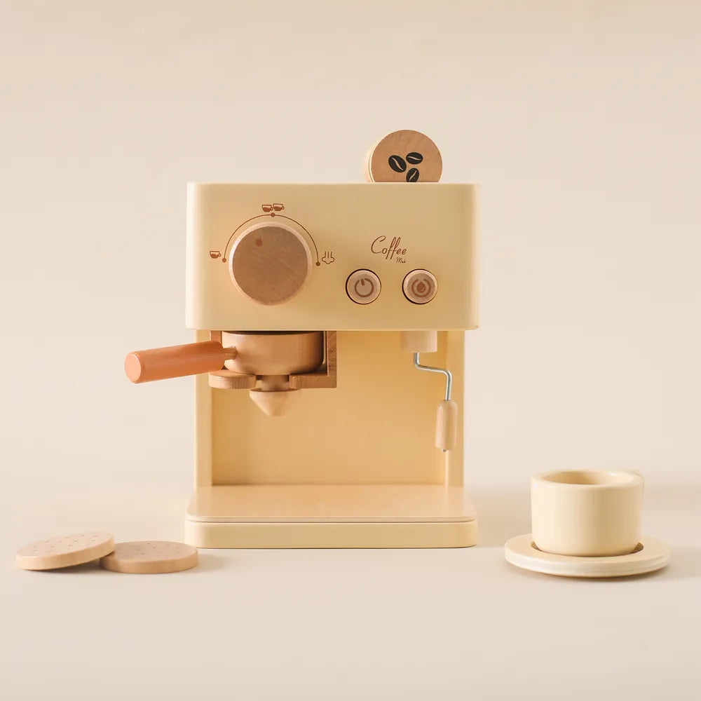 Cozinha Montessori - Máquina de Café Expresso de Madeira - Ama Mamma