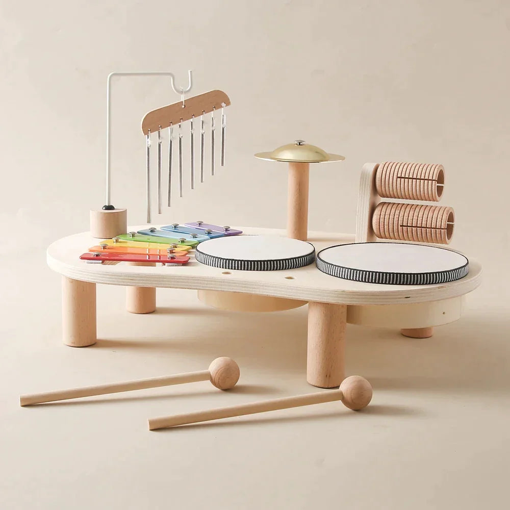 Instrumento Musical Infantil Montessori - Bateria - Ama Mamma