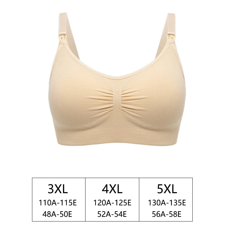 Ajustável sem costura plus size sutiã de enfermagem respirável feminino sutiã de amamentação roupa interior de alta qualidade roupas para grávidas push up