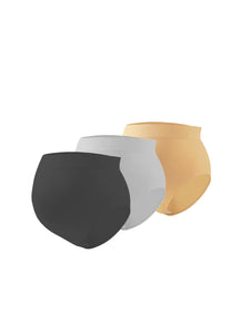 3 pçs nova roupa interior de cintura alta respirável e confortável para mulheres grávidas sem costura e apertadas