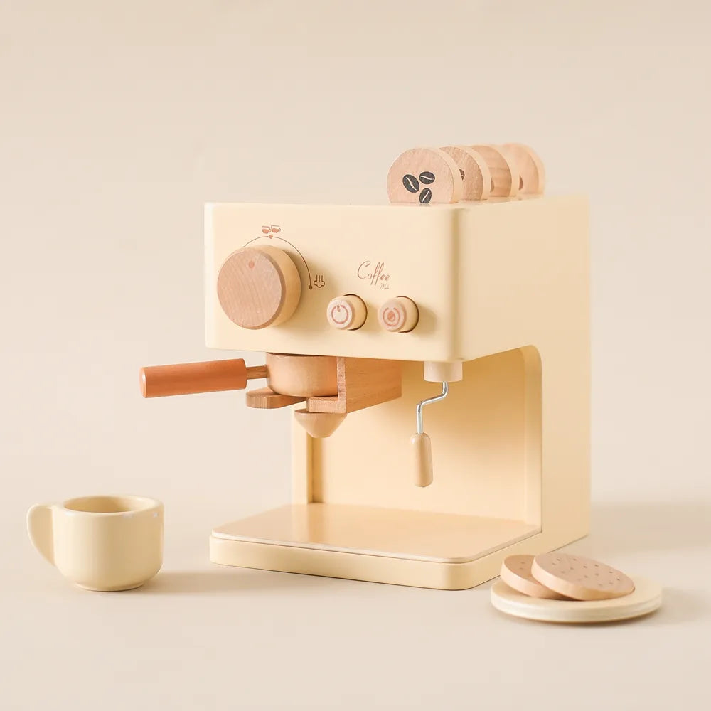 Cozinha Montessori - Máquina de Café Expresso de Madeira - Ama Mamma