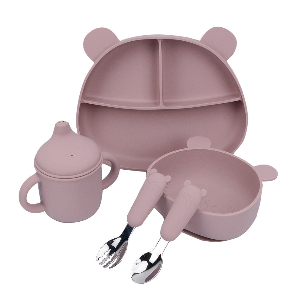 Kit Alimentação do Bebê - Meu Ursinho - 5 Peças - Ama Mamma