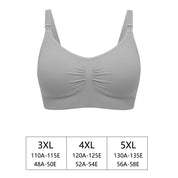 Ajustável sem costura plus size sutiã de enfermagem respirável feminino sutiã de amamentação roupa interior de alta qualidade roupas para grávidas push up