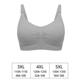 Ajustável sem costura plus size sutiã de enfermagem respirável feminino sutiã de amamentação roupa interior de alta qualidade roupas para grávidas push up
