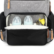 Mochila Bolsa Maternidade Cinza/Preta - Ama Mamma