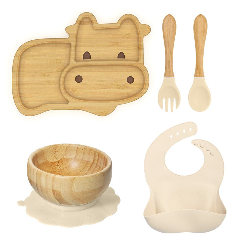 Kit Alimentação do Bebê Fazendinha - 5 Peças - Ama Mamma