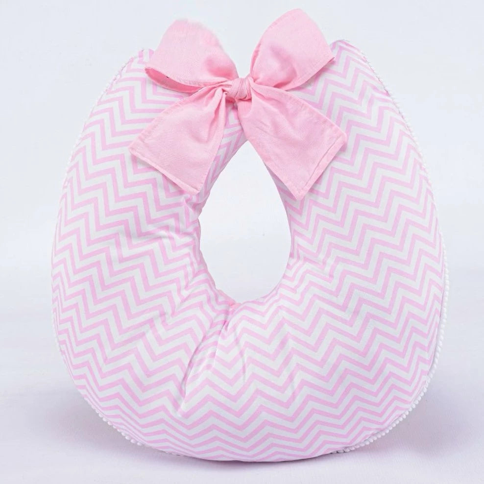 Almofada de Amamentação com Laço 100% Algodão com Zíper - Ama Mamma