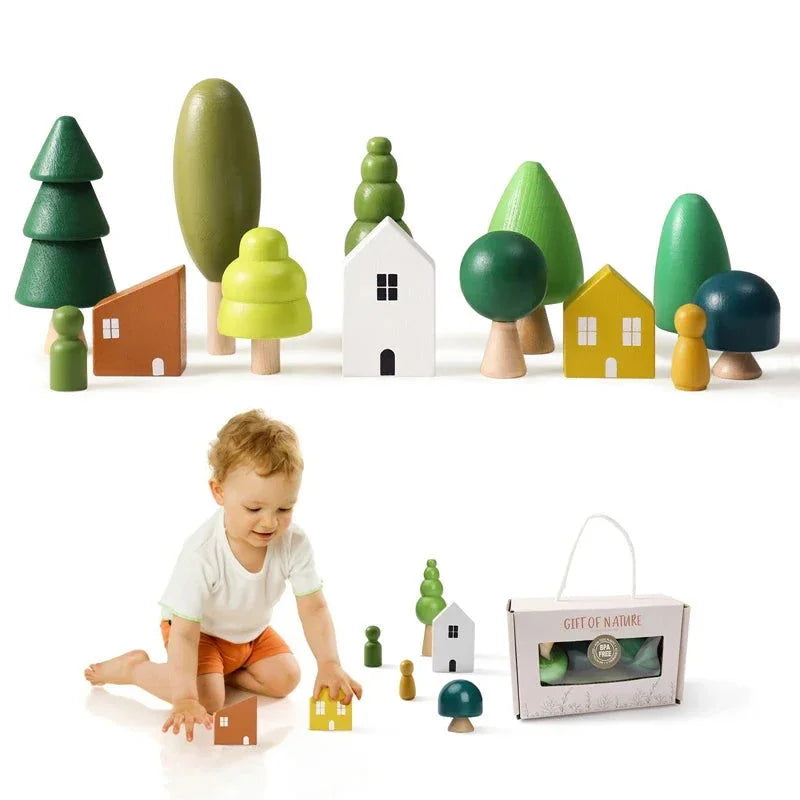 Blocos de Madeira Montessorianos Ama Mamma - Ama Mamma