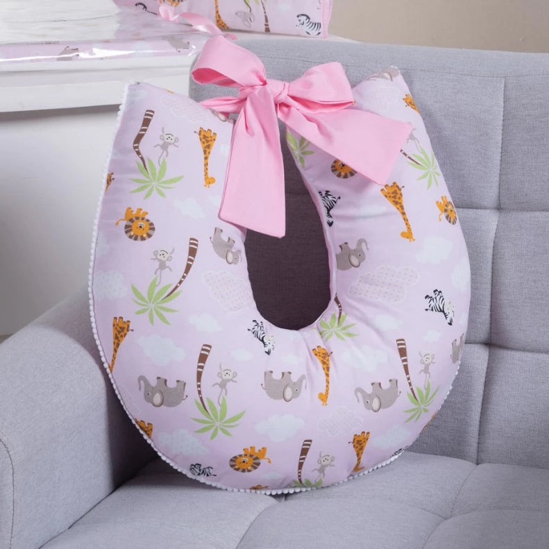 Almofada de Amamentação com Laço 100% Algodão com Zíper - Ama Mamma