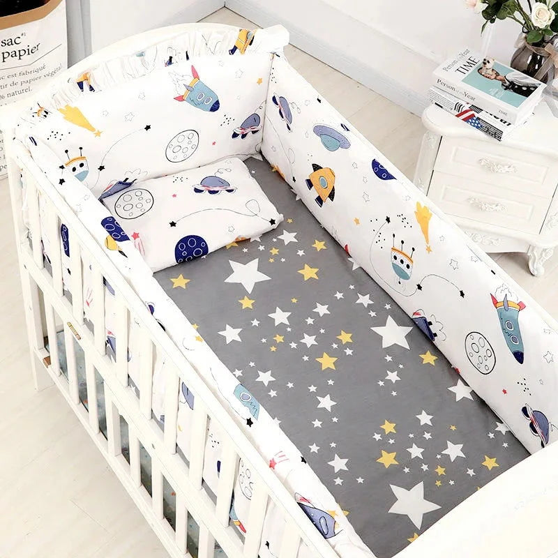 Conjunto Completo Roupa de Cama de Algodão para Bebê Ama Mamma - 6 Peças - Ama Mamma