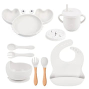 Kit Alimentação Divertido Caranguejo 8 Peças Ama Mamma - Ama Mamma