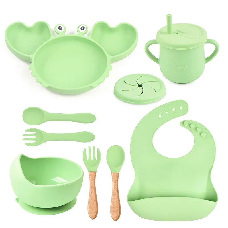 Kit Alimentação Divertido Caranguejo 8 Peças Ama Mamma - Ama Mamma