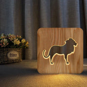 Luminária LED Animal Encantado de Madeira Ama Mamma - Ama Mamma