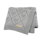 Cobertor Tricot Charmoso Heart Ama Mamma - Ama Mamma