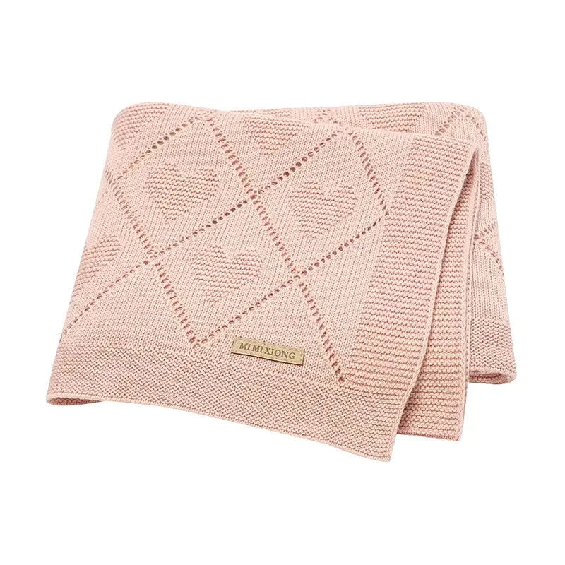 Cobertor Tricot Charmoso Heart Ama Mamma - Ama Mamma