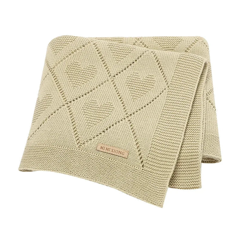 Cobertor Tricot Charmoso Heart Ama Mamma - Ama Mamma
