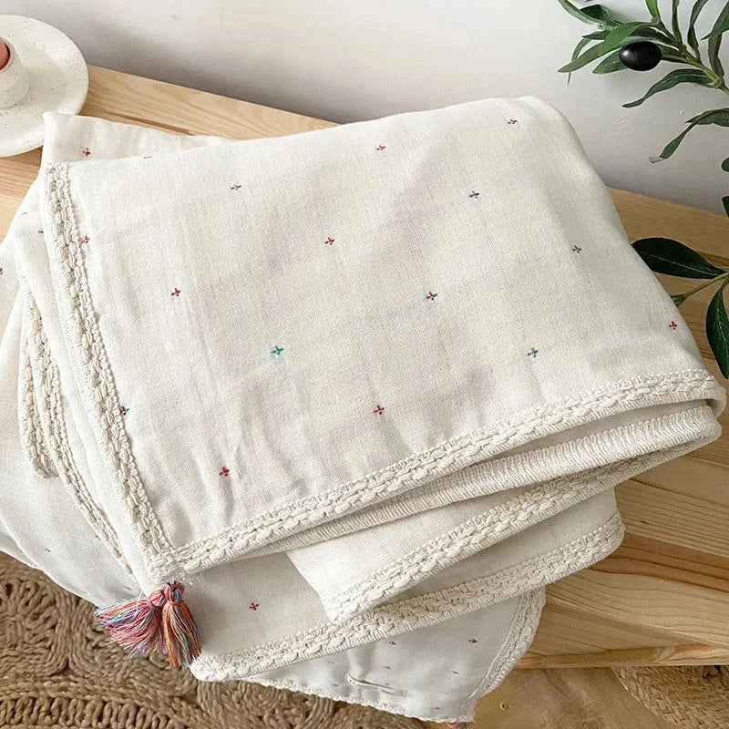 Manta 6 Camadas Jacquard Boêmia de Algodão Ama Mamma - Ama Mamma