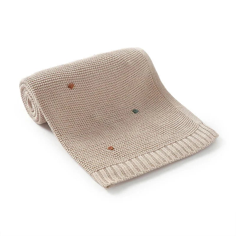 Manta Tricot com Bolinhas Coloridas para Bebê Ama Mamma - Ama Mamma