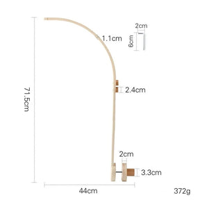 Mobile de Berço Estimulante com Chocalhos e Suporte de Madeira Ama Mamma - Ama Mamma