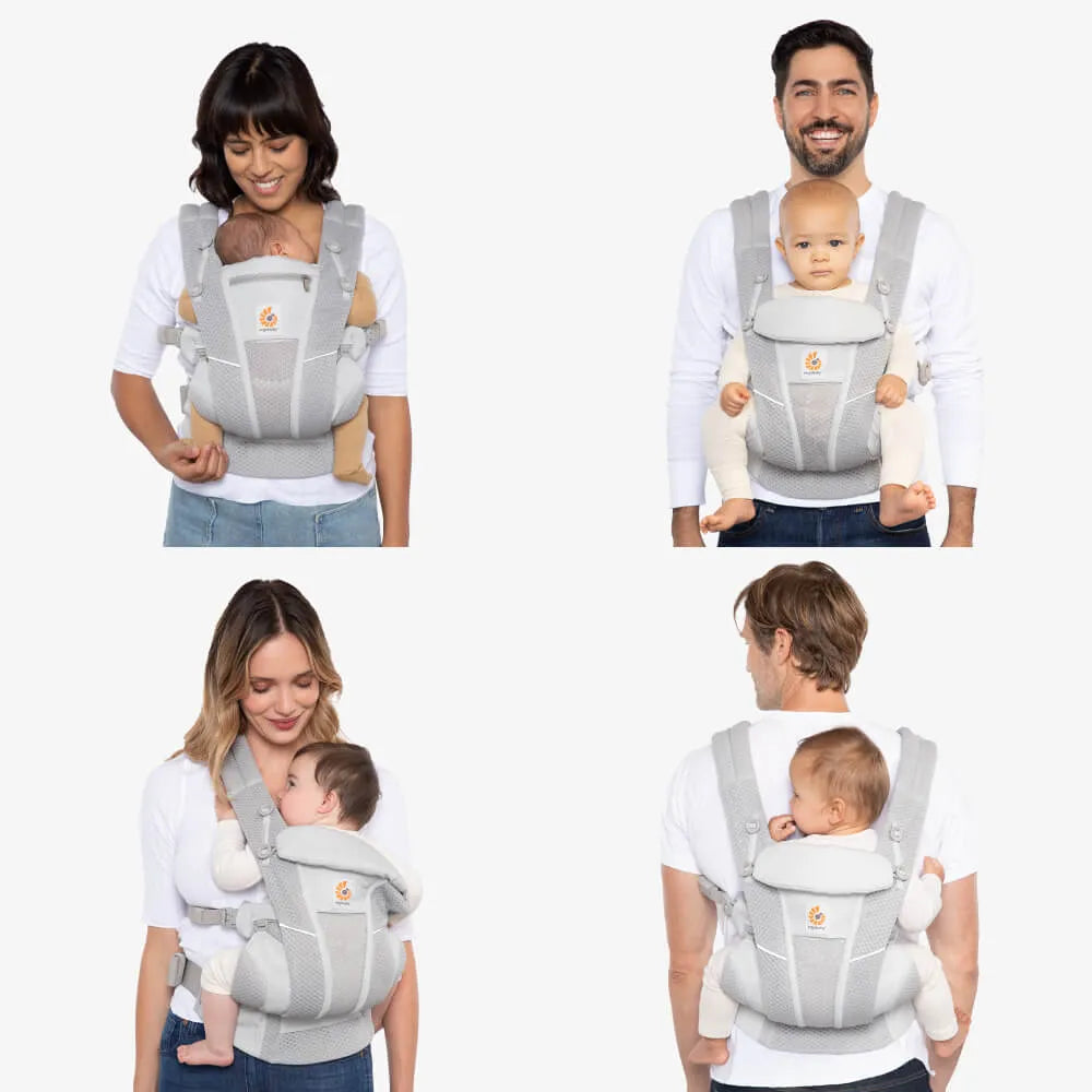 Canguru Ergobaby 4 Posições Omni 360 Air Mesh - Pearl Grey